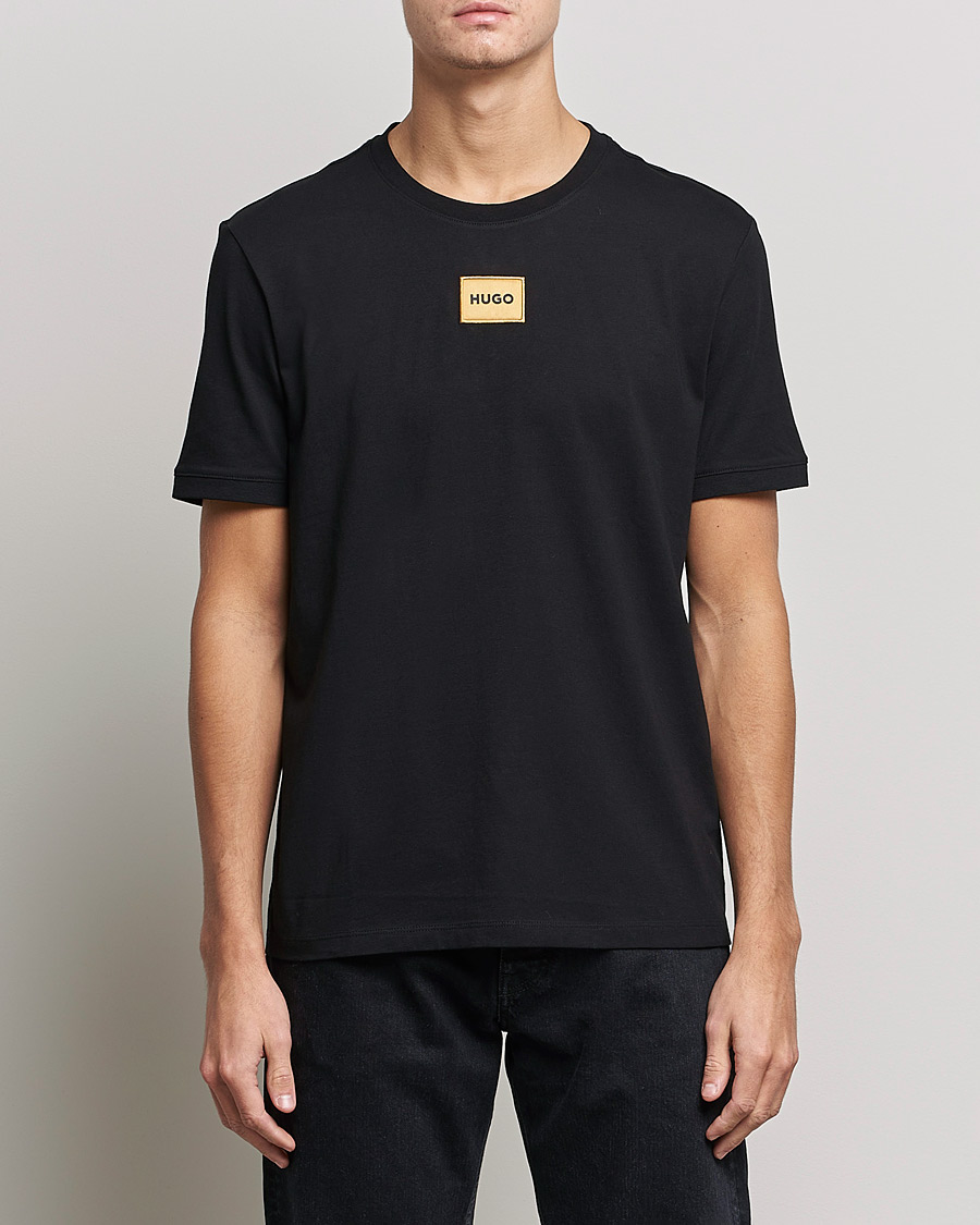 Herre | T-Shirts | HUGO | Diragolino Crew Neck T-Shirt Black