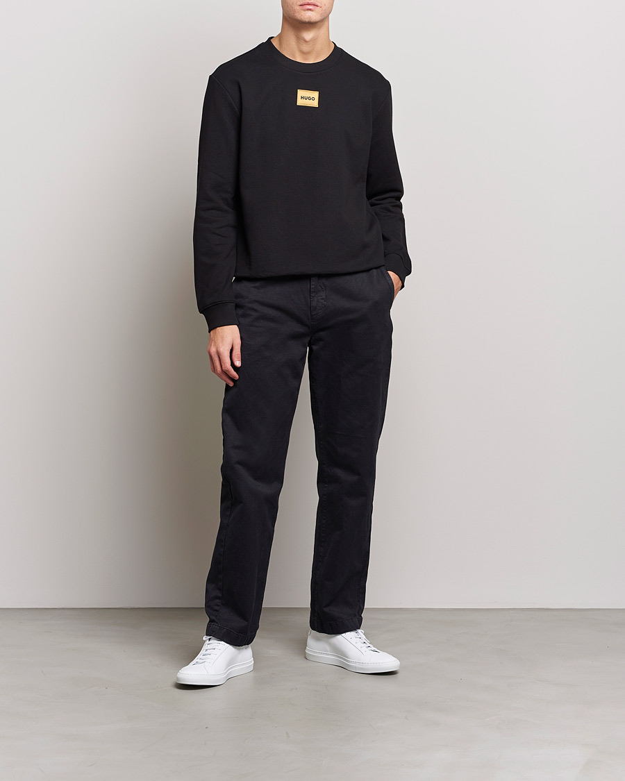 Herre | Trøjer | HUGO | Diragol Crew Neck Sweatshirt Black