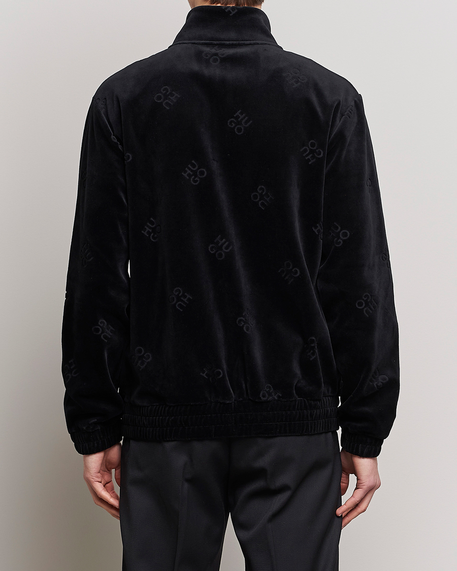 Herre | Trøjer | HUGO | Dornbill Velvet Full Zip Jacket Black