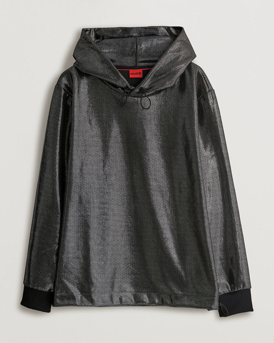 Herre | Trøjer | HUGO | Descolar Shiny Hoodie Black