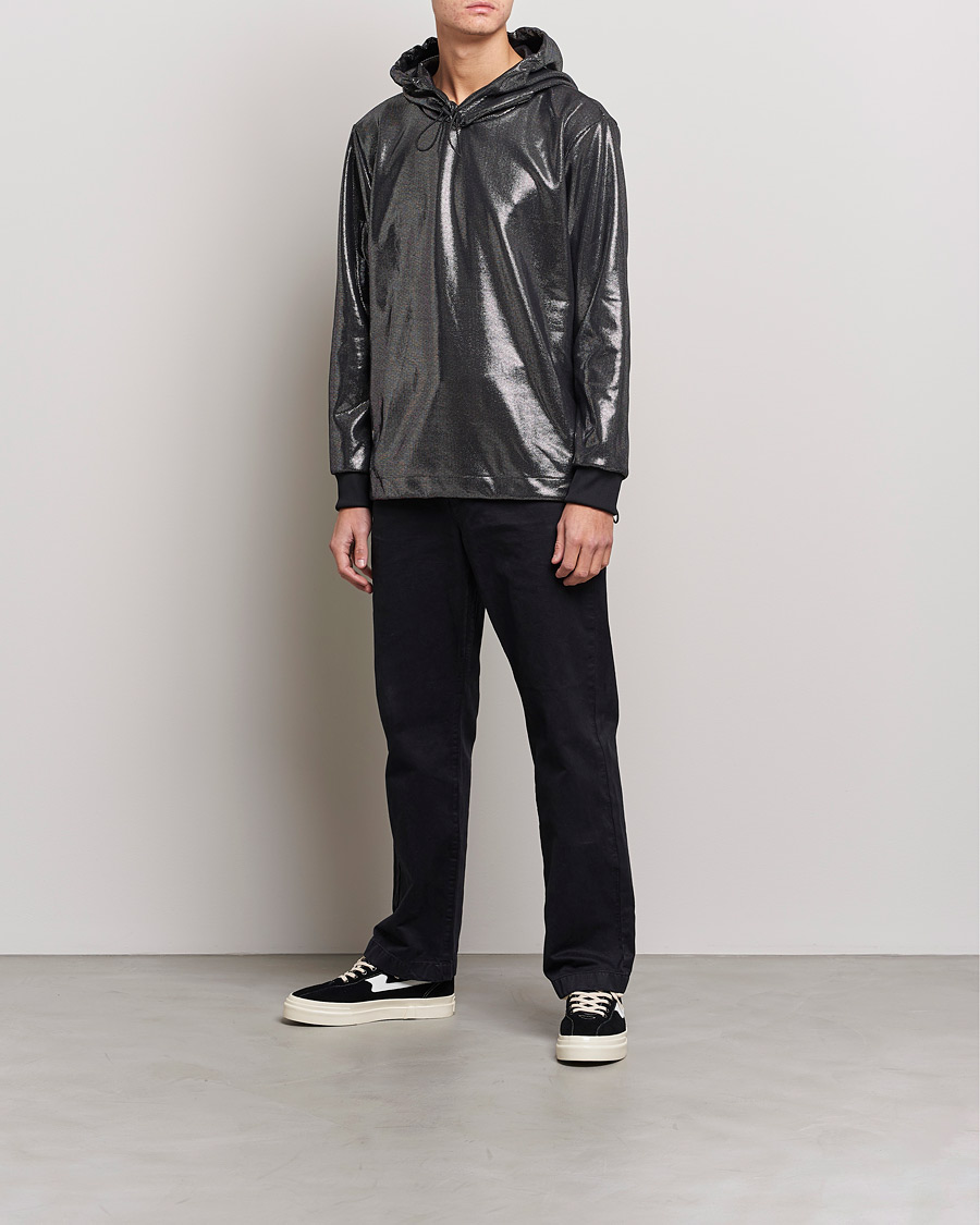 Herre | Trøjer | HUGO | Descolar Shiny Hoodie Black