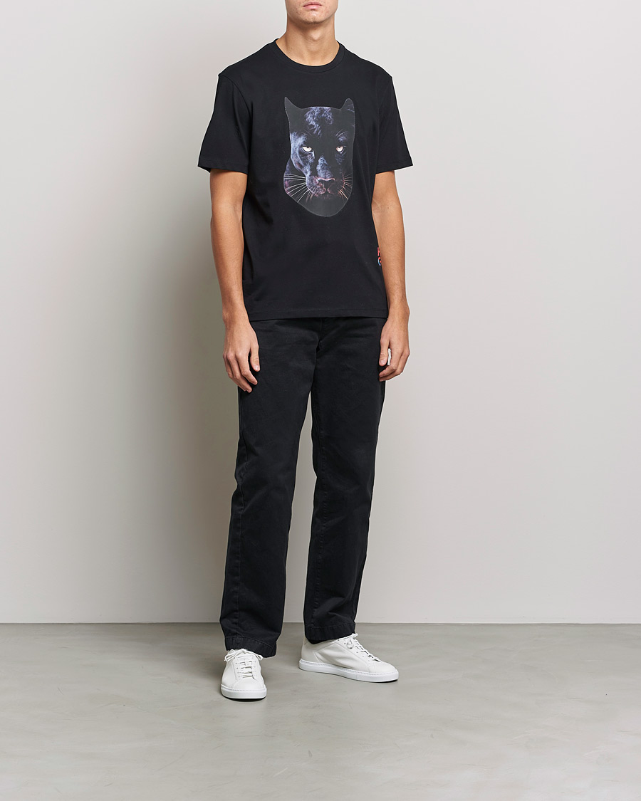 Herre | T-Shirts | HUGO | Deetah Logo Crew Neck T-Shirt Black