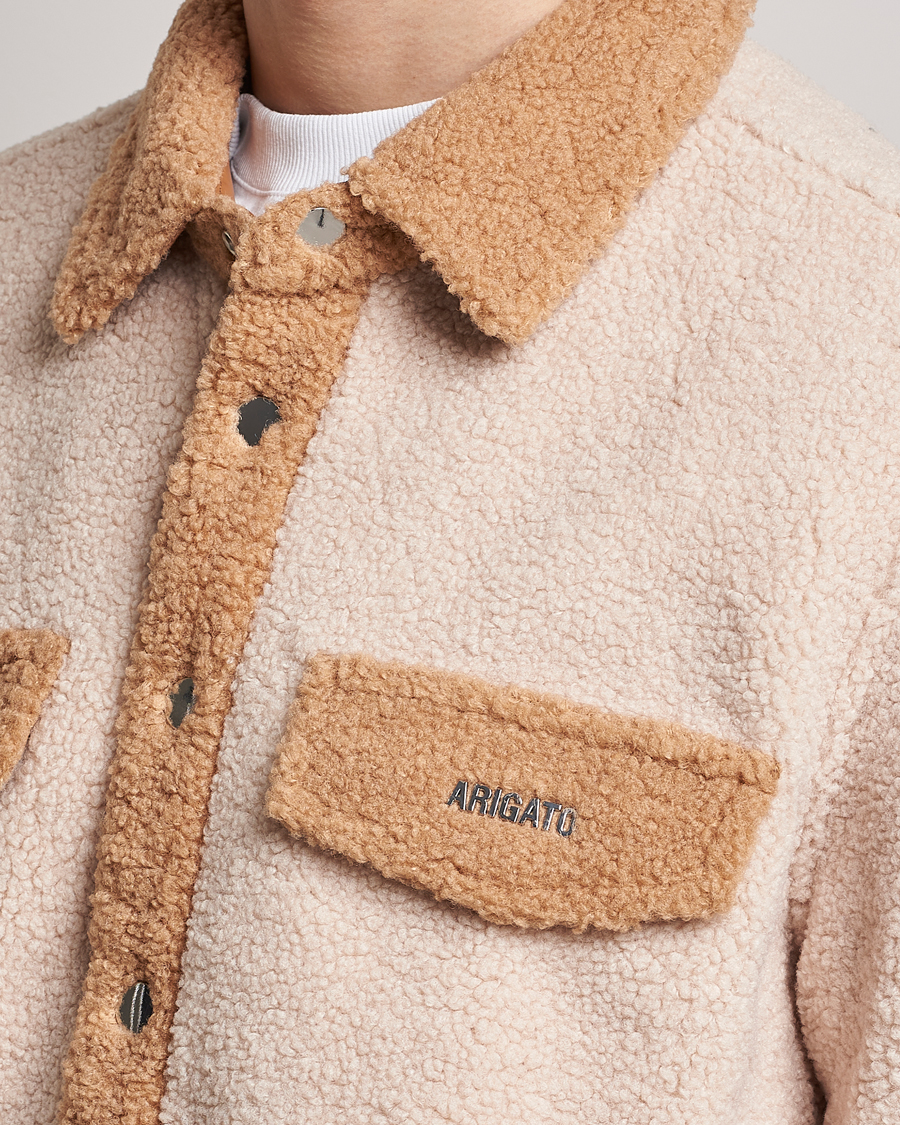 Herre | Jakker | Axel Arigato | Aspen Colorblock Overshirt Pale Beige