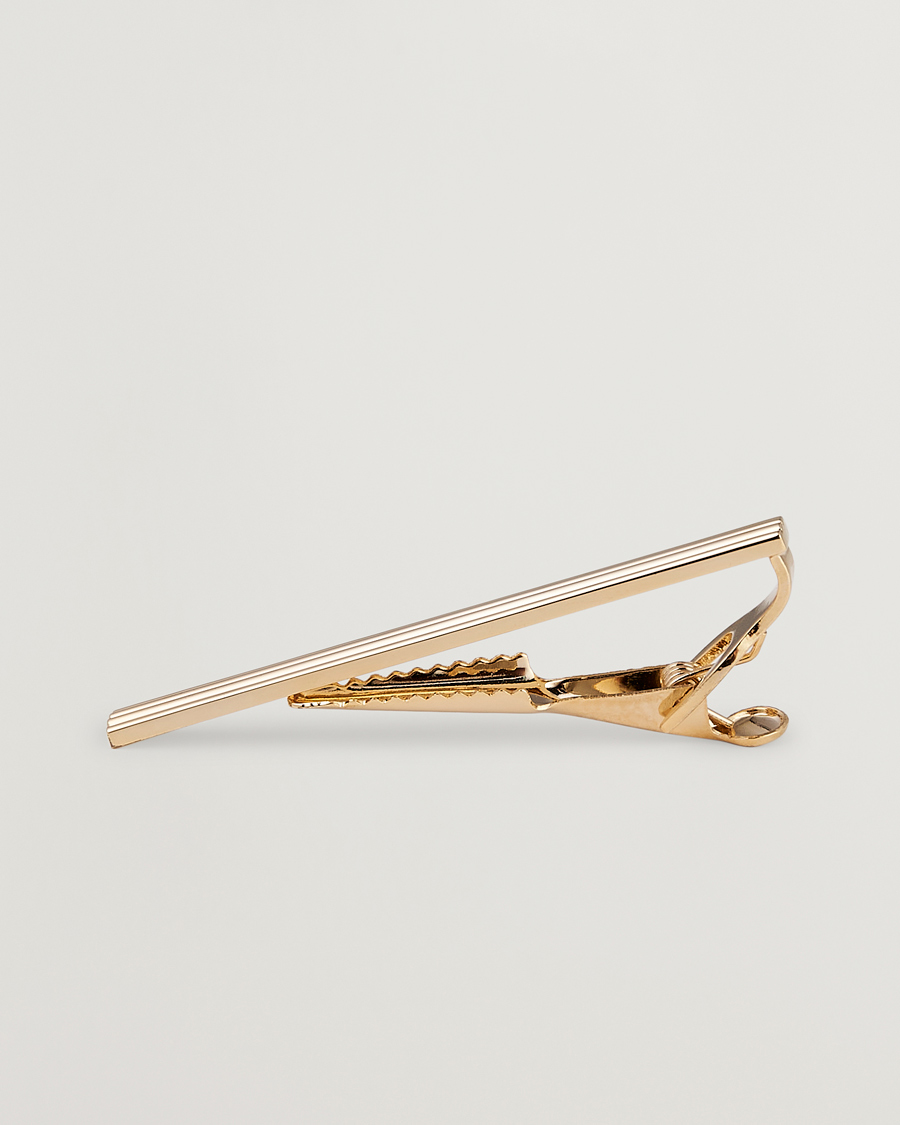 Herre | Amanda Christensen | Amanda Christensen | Ribbed Tie Clip Gold