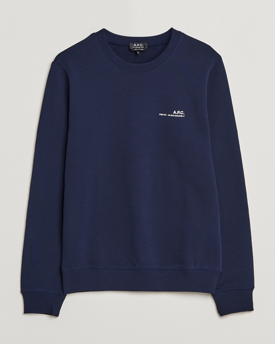 Herre | Trøjer | A.P.C. | Item Sweatshirt Navy