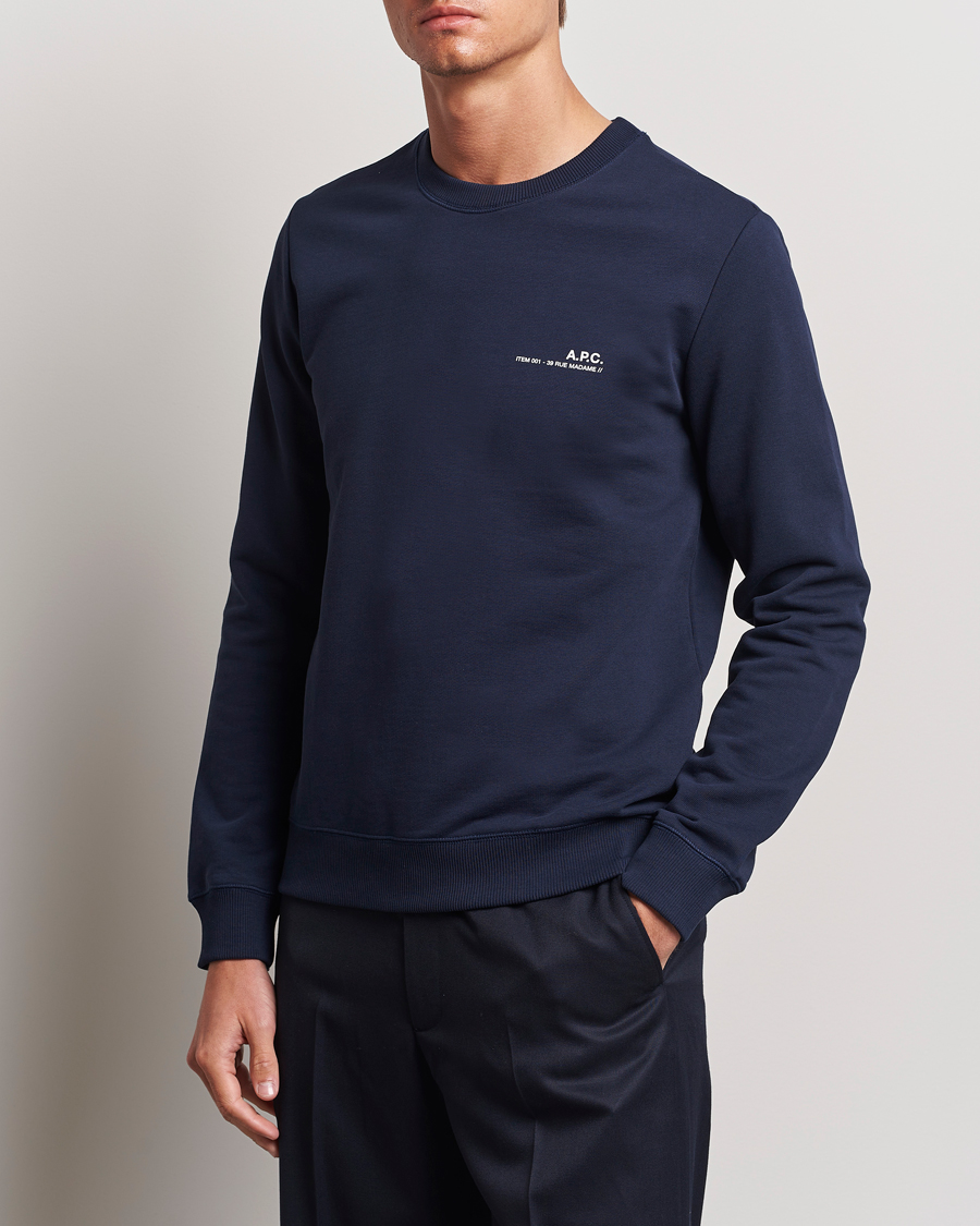 Herre | A.P.C. | A.P.C. | Item Sweatshirt Navy