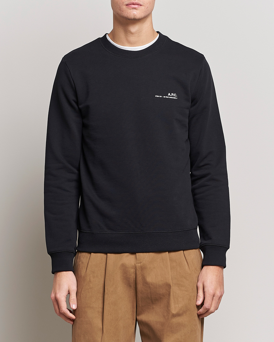 Herre | Sweatshirts | A.P.C. | Item Sweatshirt Black