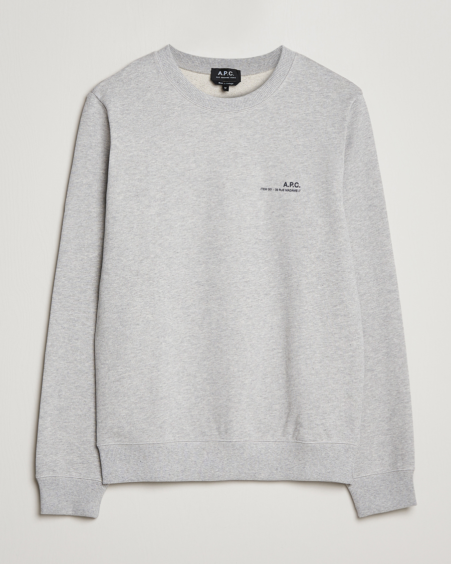 Herre | Trøjer | A.P.C. | Item Sweatshirt Heather Grey