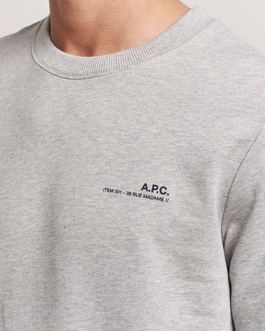 Herre | Trøjer | A.P.C. | Item Sweatshirt Heather Grey