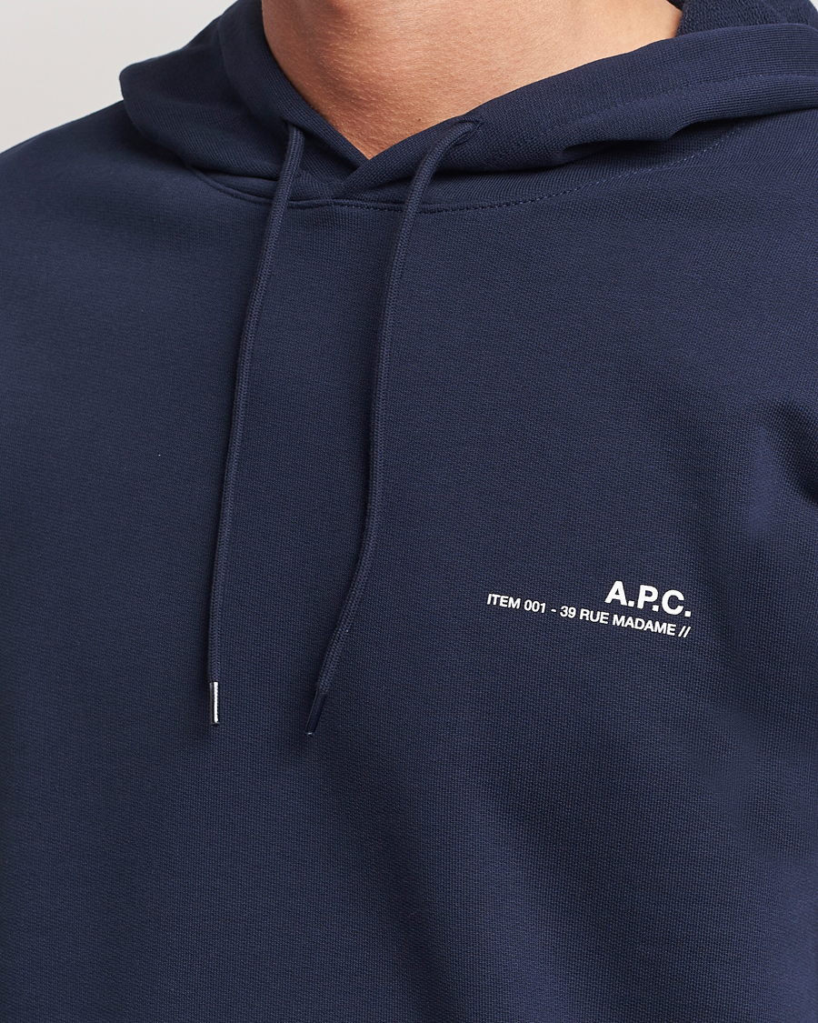 Herre | Trøjer | A.P.C. | Item Hoodie Navy