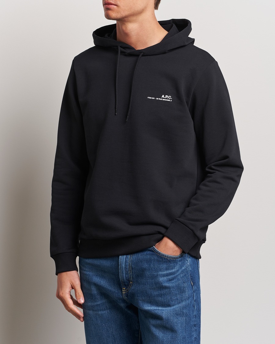 Herre | Contemporary Creators | A.P.C. | Item Hoodie Black