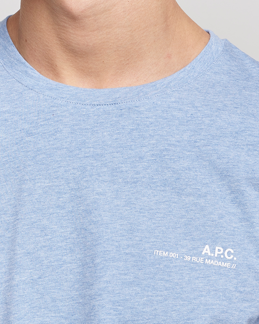 Herre | T-Shirts | A.P.C. | Item T-Shirt Bleu Ciel