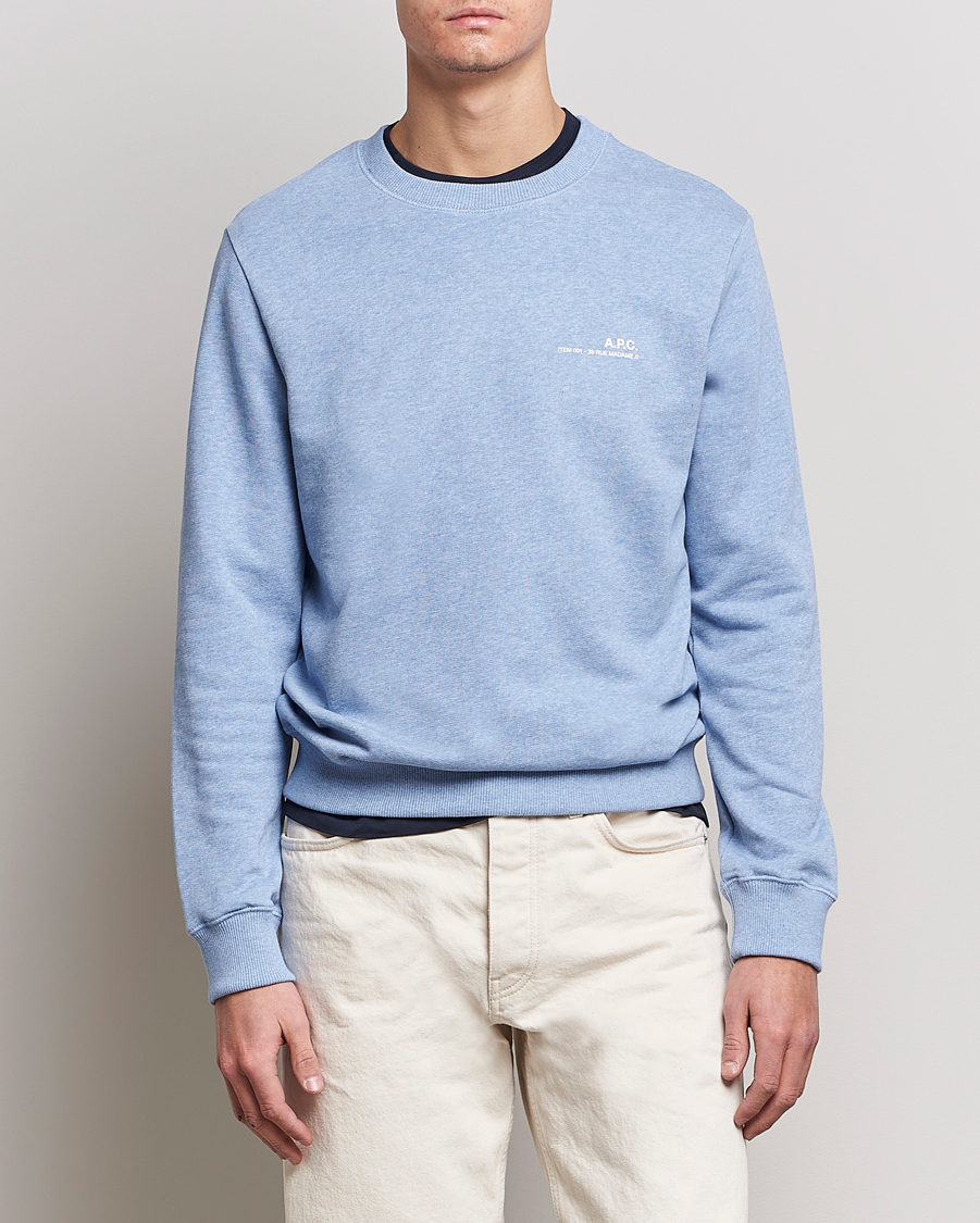 Herre | Sweatshirts | A.P.C. | Item Sweatshirt Bleu Ciel