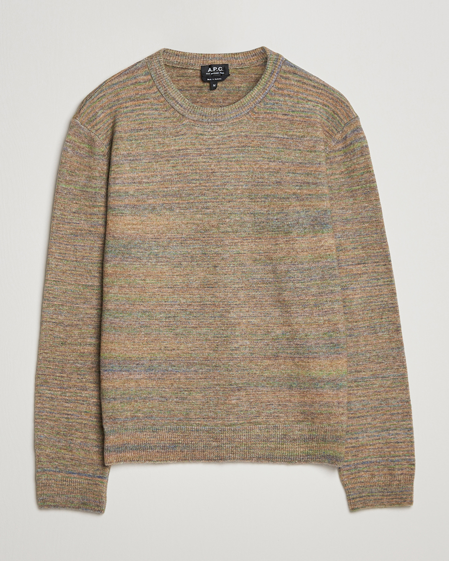 Herre | Trøjer | A.P.C. | Degrade Sweater Light Khaki