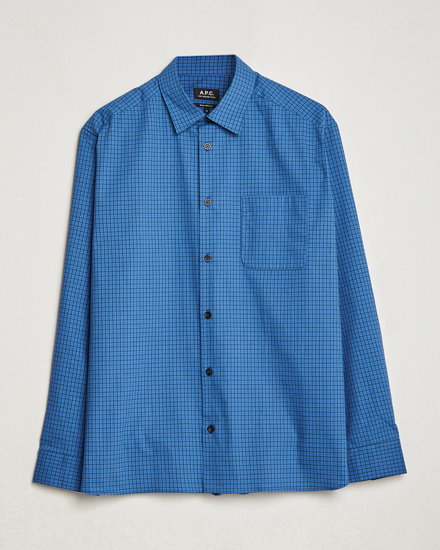 Herre | Skjorter | A.P.C. | Marlo Casual Shirt Blue Check