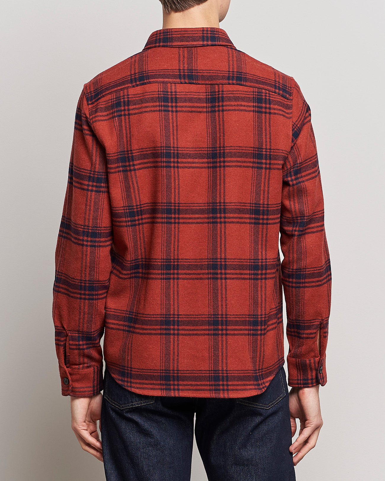 Herre | Skjorter | A.P.C. | Trek Heavy Overshirt Brick Red