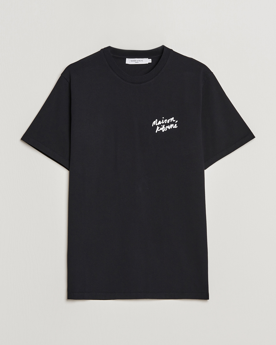 Herre | T-Shirts | Maison Kitsuné | Mini Handwriting T-Shirt Black
