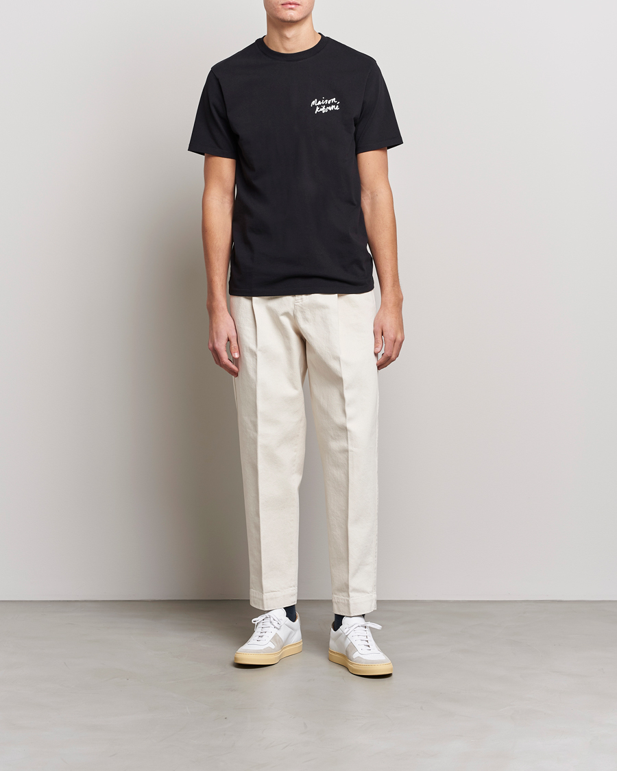 Herre | T-Shirts | Maison Kitsuné | Mini Handwriting T-Shirt Black