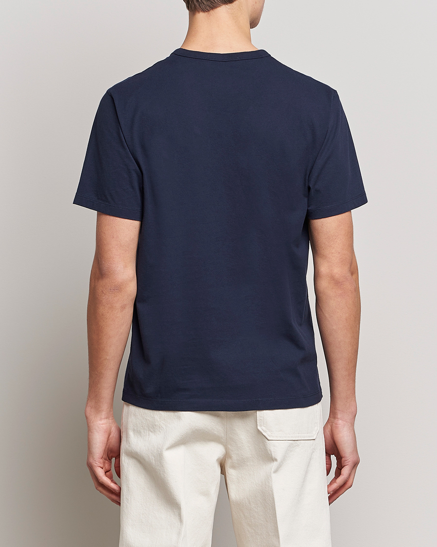 Herre | T-Shirts | Maison Kitsuné | Baby Fox Patch Tee Navy