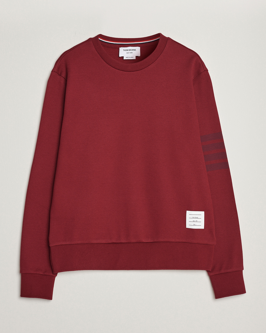 Herre | Trøjer | Thom Browne | Tonal 4 Bar Sweatshirt Burgundy