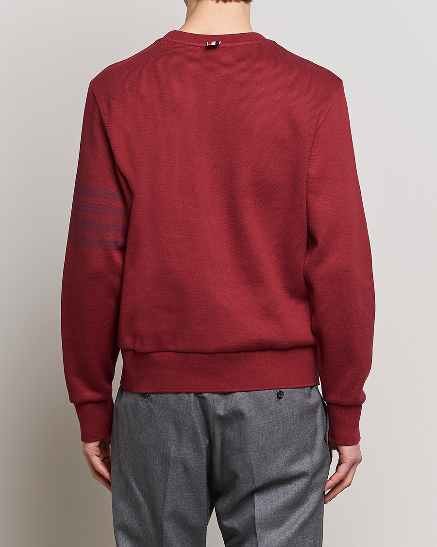 Herre | Trøjer | Thom Browne | Tonal 4 Bar Sweatshirt Burgundy