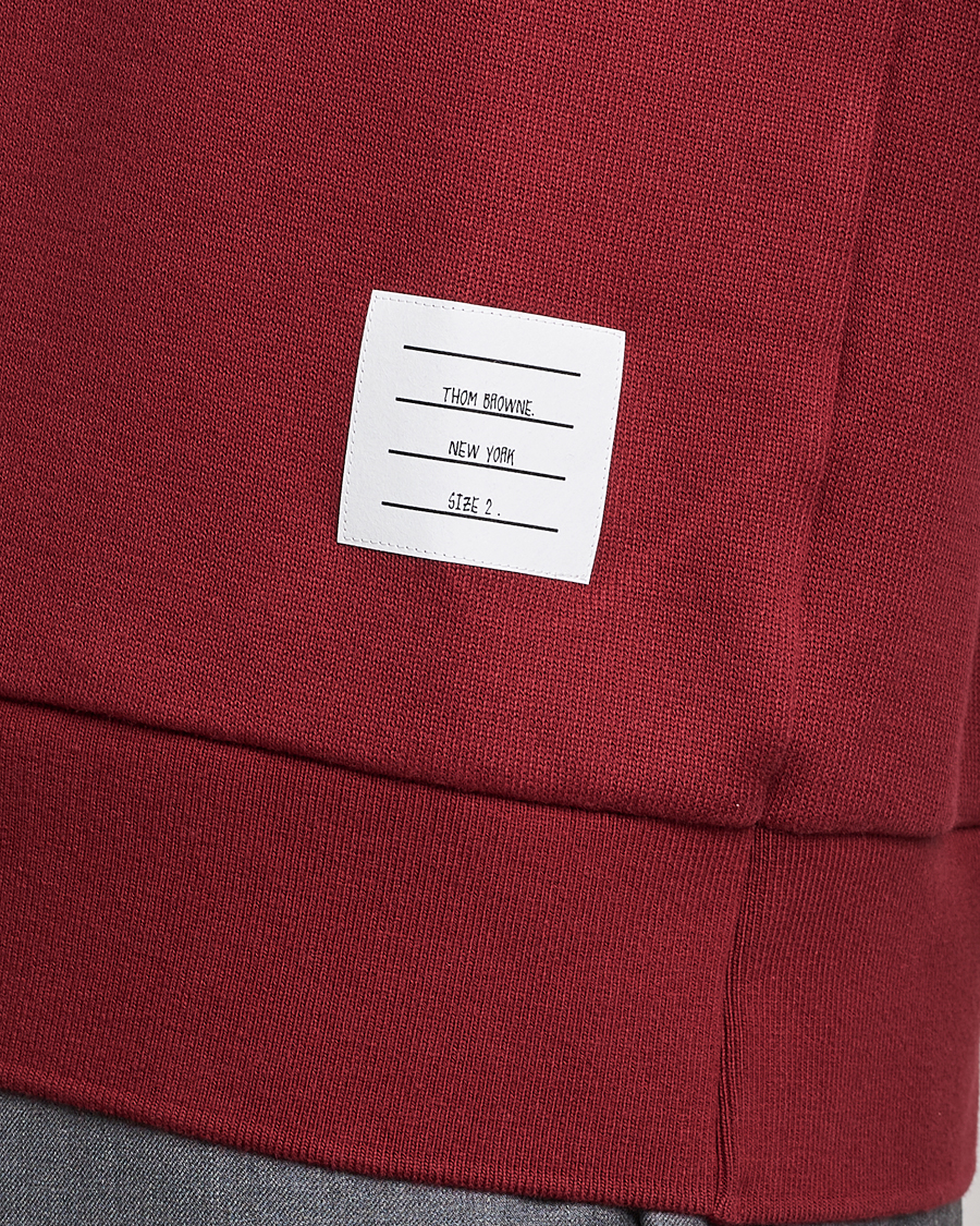 Herre | Trøjer | Thom Browne | Tonal 4 Bar Sweatshirt Burgundy