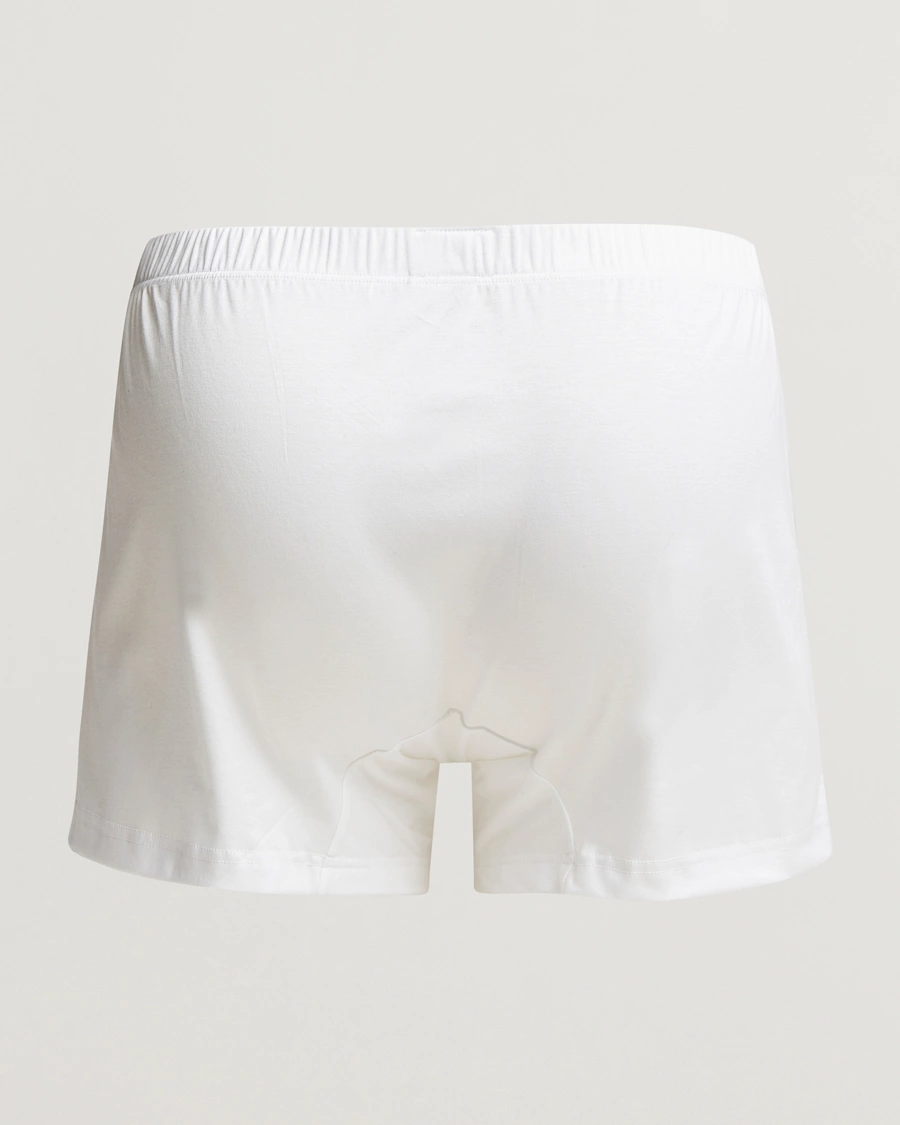 Herre |  | Zimmerli of Switzerland | Sea Island Cotton Boxer Shorts White
