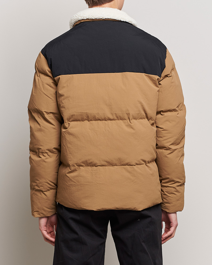 Herre | Jakker | Lyle & Scott | Borg Collor Puffer Jacket Camel Bronze