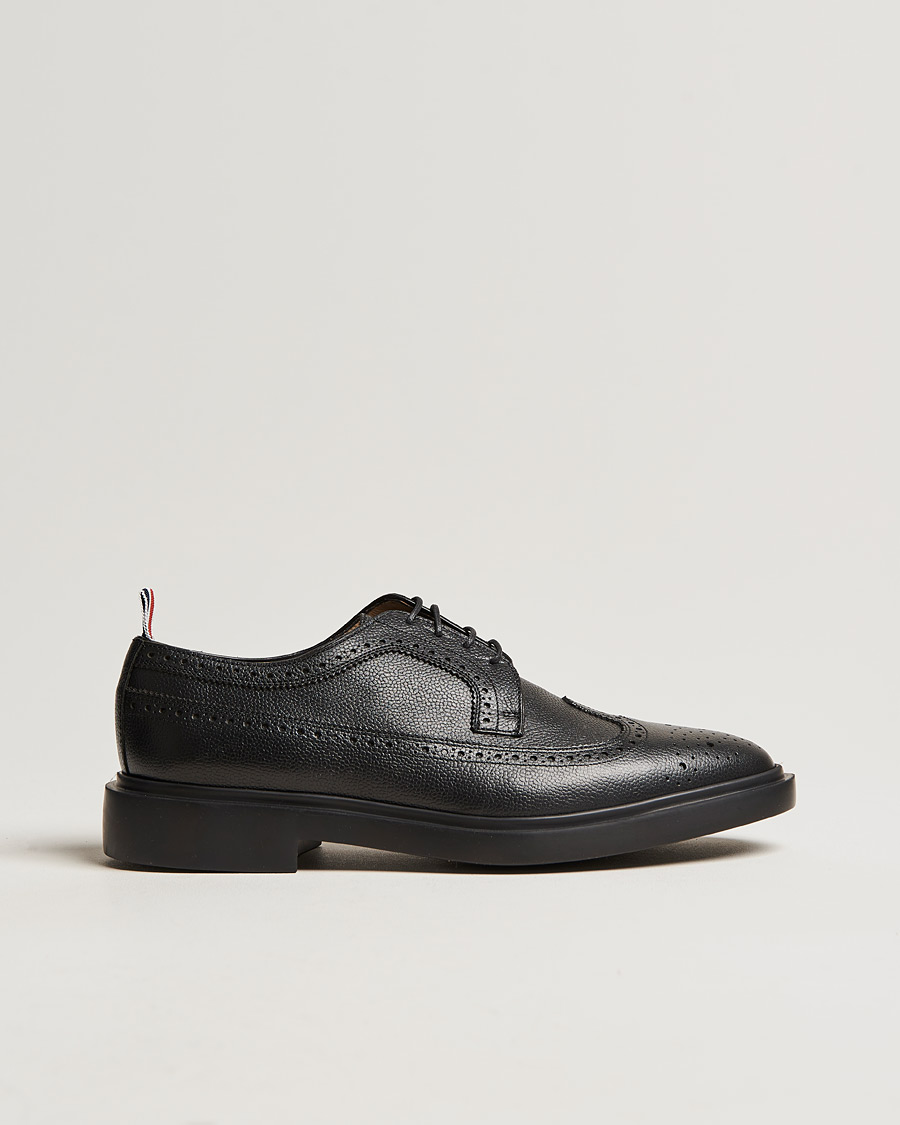 Herre |  | Thom Browne | Pebble Grain Longwing Brogue Black