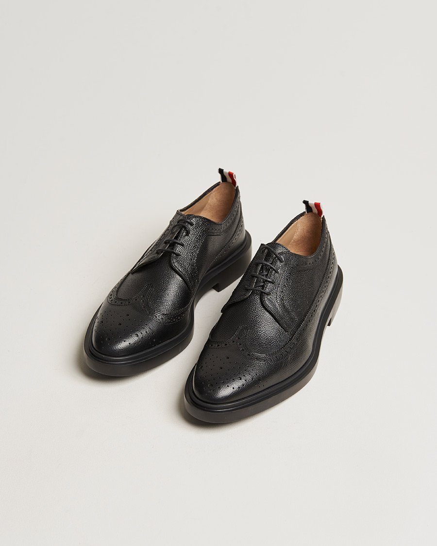 Herre | Luxury Brands | Thom Browne | Pebble Grain Longwing Brogue Black