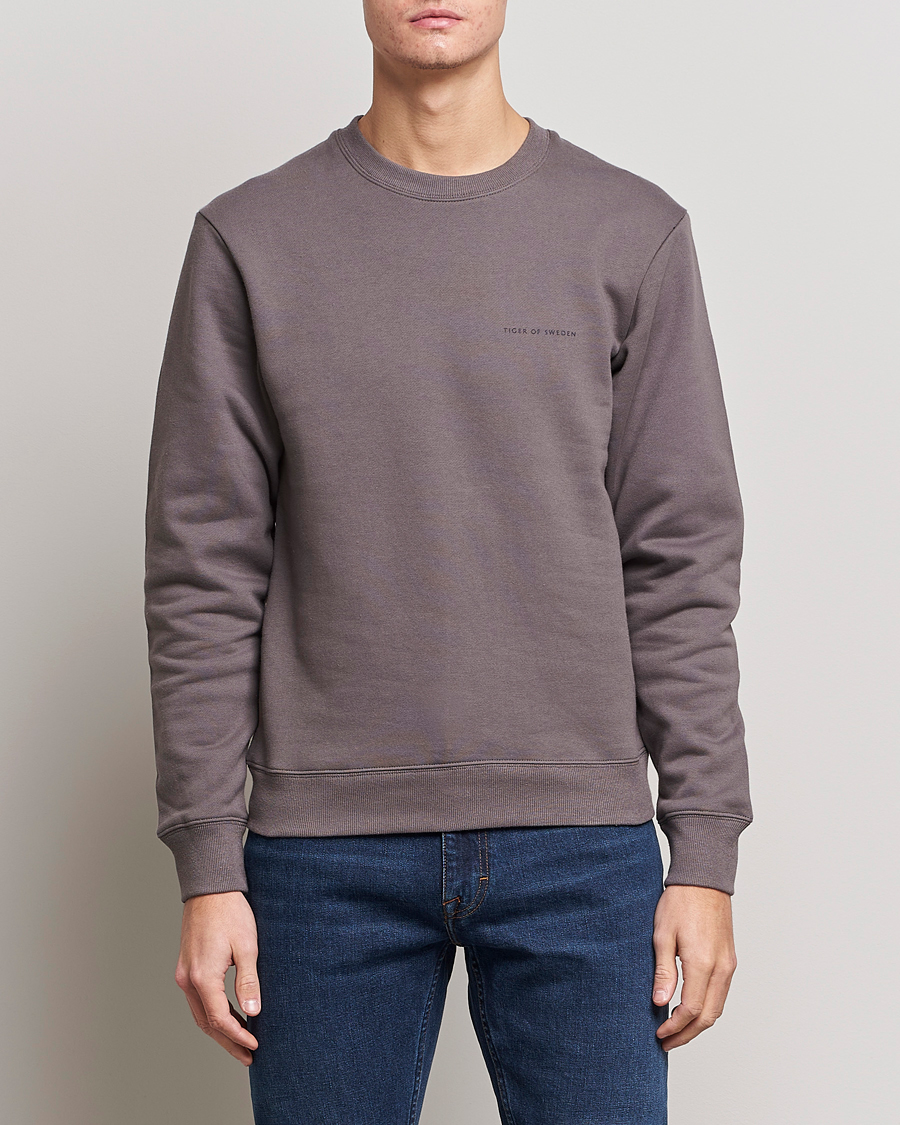 Herre | Trøjer | Tiger of Sweden | Emerson Cotton Sweatshirt Ash Grey