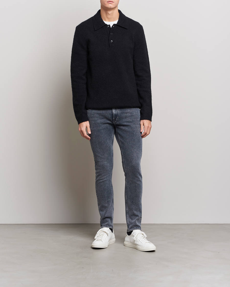 Herre | Trøjer | Tiger of Sweden | Taylen Alpacka Knitted Pique Black