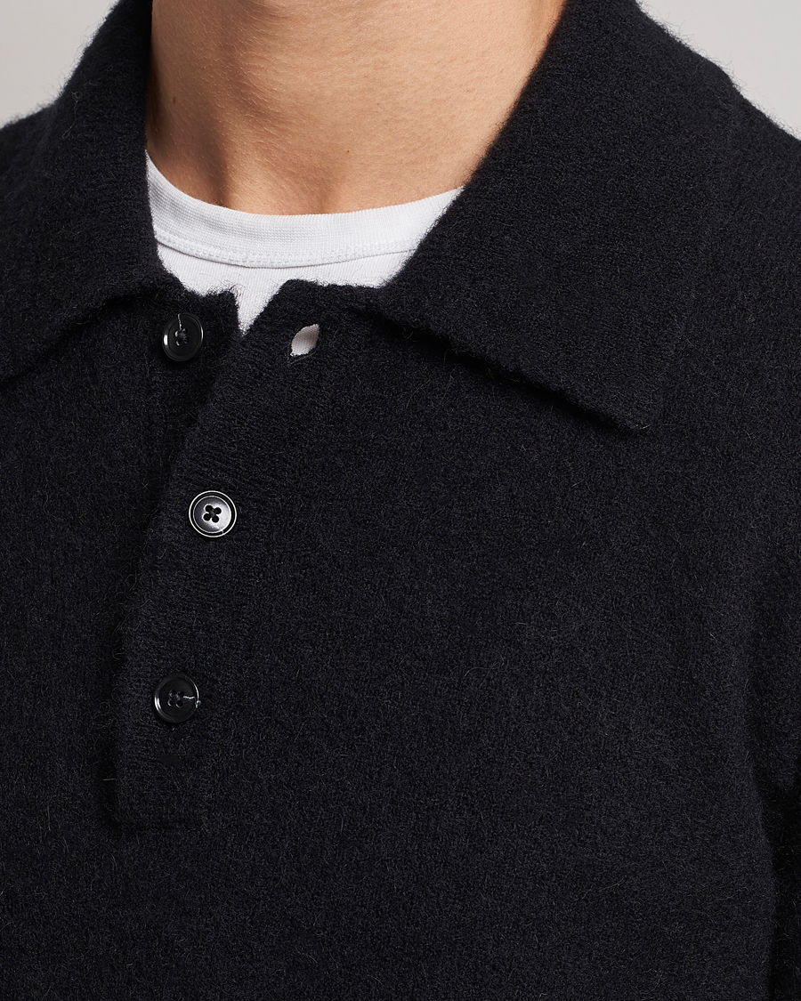 Herre | Trøjer | Tiger of Sweden | Taylen Alpacka Knitted Pique Black