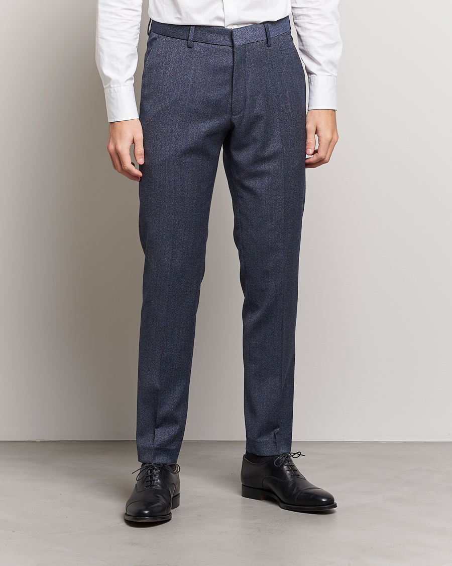 Herre | Habitbukser | Tiger of Sweden | Tenutas Wool Trousers Dusty Blue