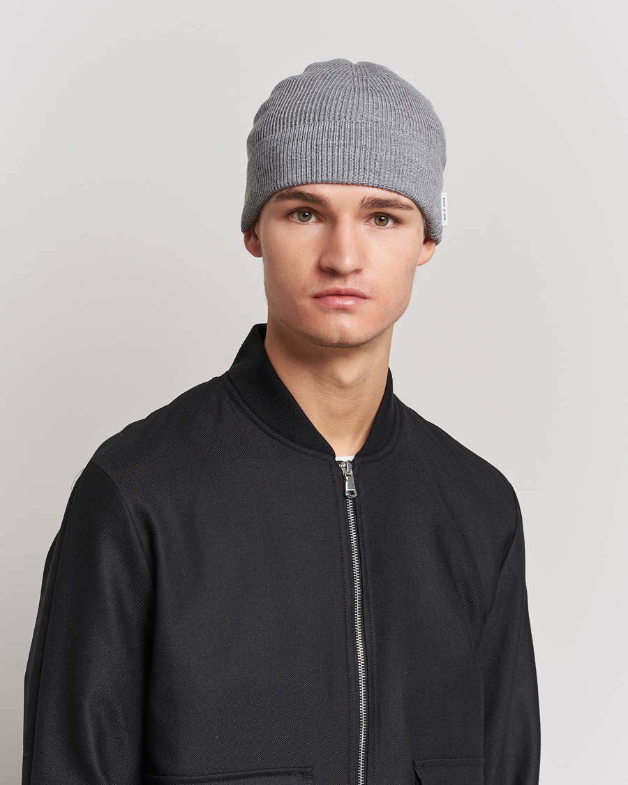 Herre | Tiger of Sweden Hedqvist Merino Wool Beanie Grey Melange | Tiger of Sweden | Hedqvist Merino Wool Beanie Grey Melange