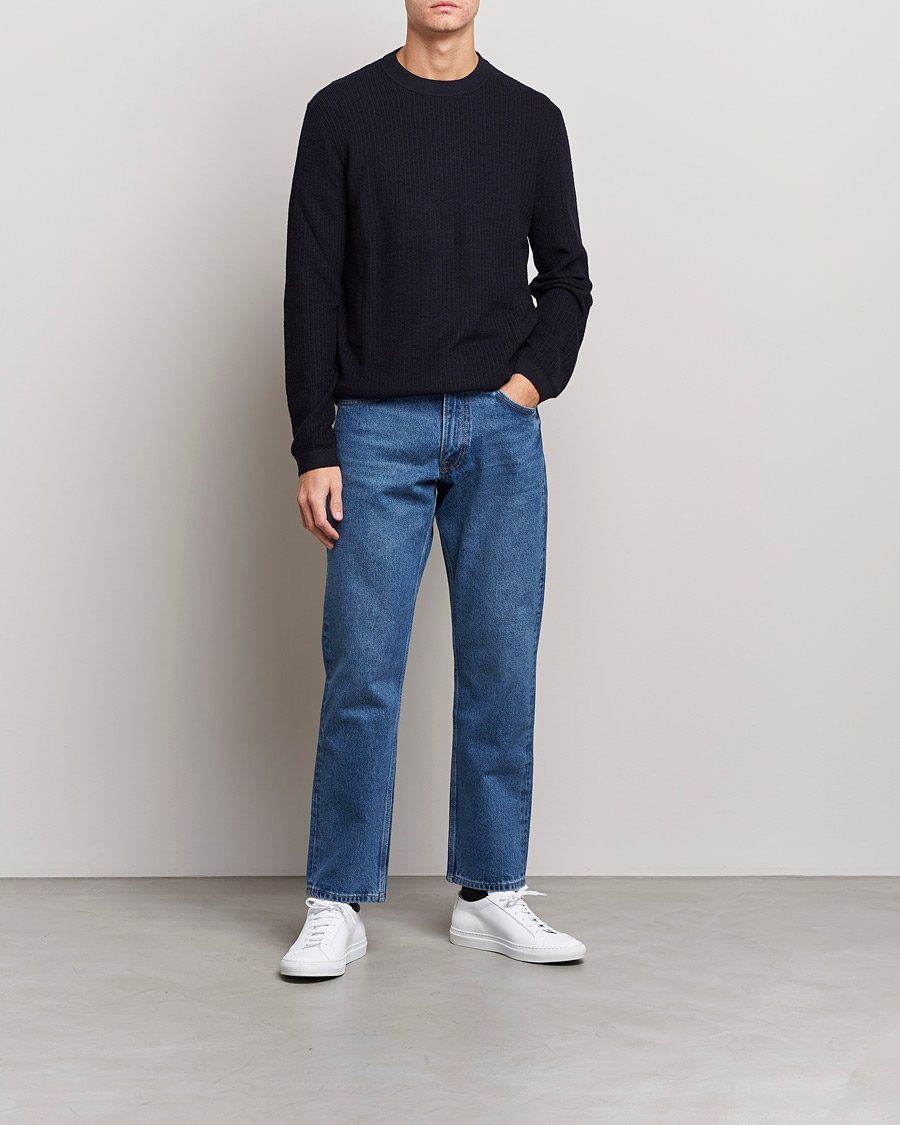 Herre | Trøjer | Tiger of Sweden | Elssler Wool Sweater Navy