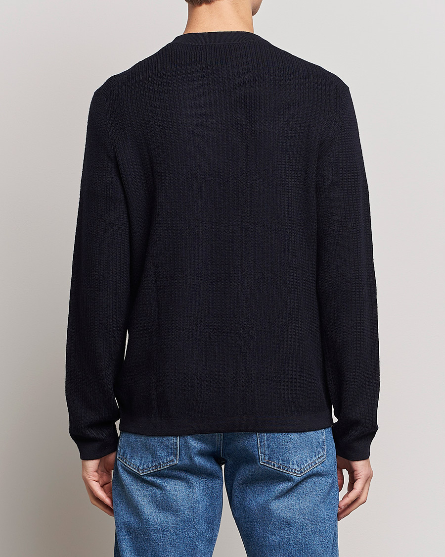 Herre | Trøjer | Tiger of Sweden | Elssler Wool Sweater Navy