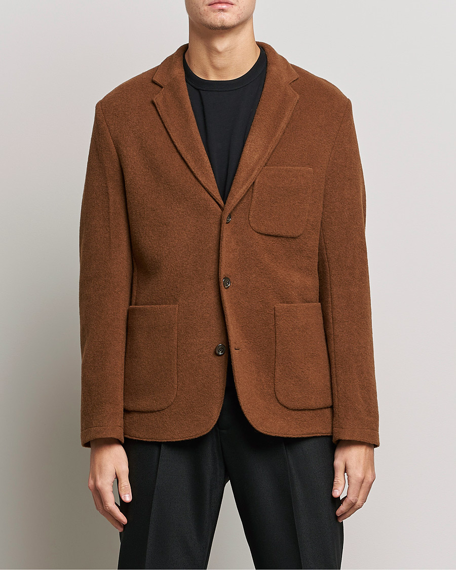 Herre | Blazere & jakker | J.Lindeberg | Carlton Wool Cardigan Blazer Chipmunk