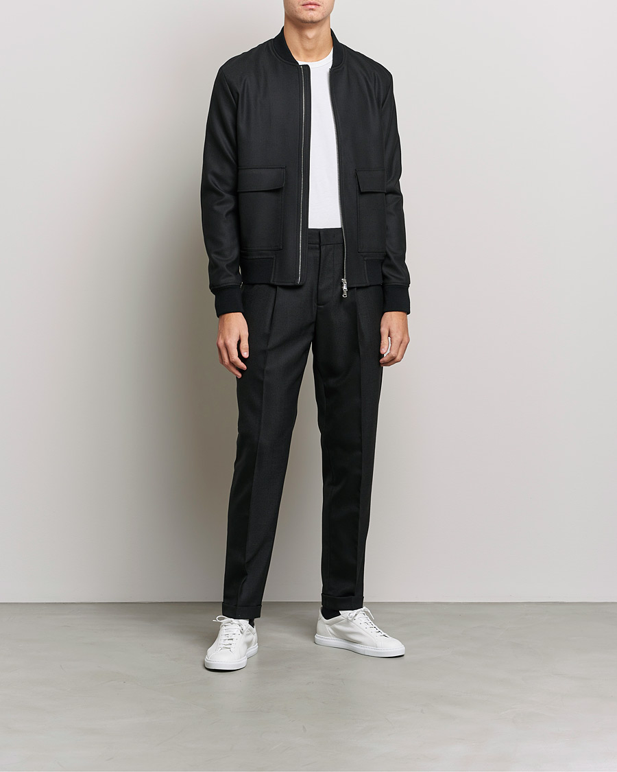 Herre | Bukser | J.Lindeberg | Sasha Wool Twill Pants Black