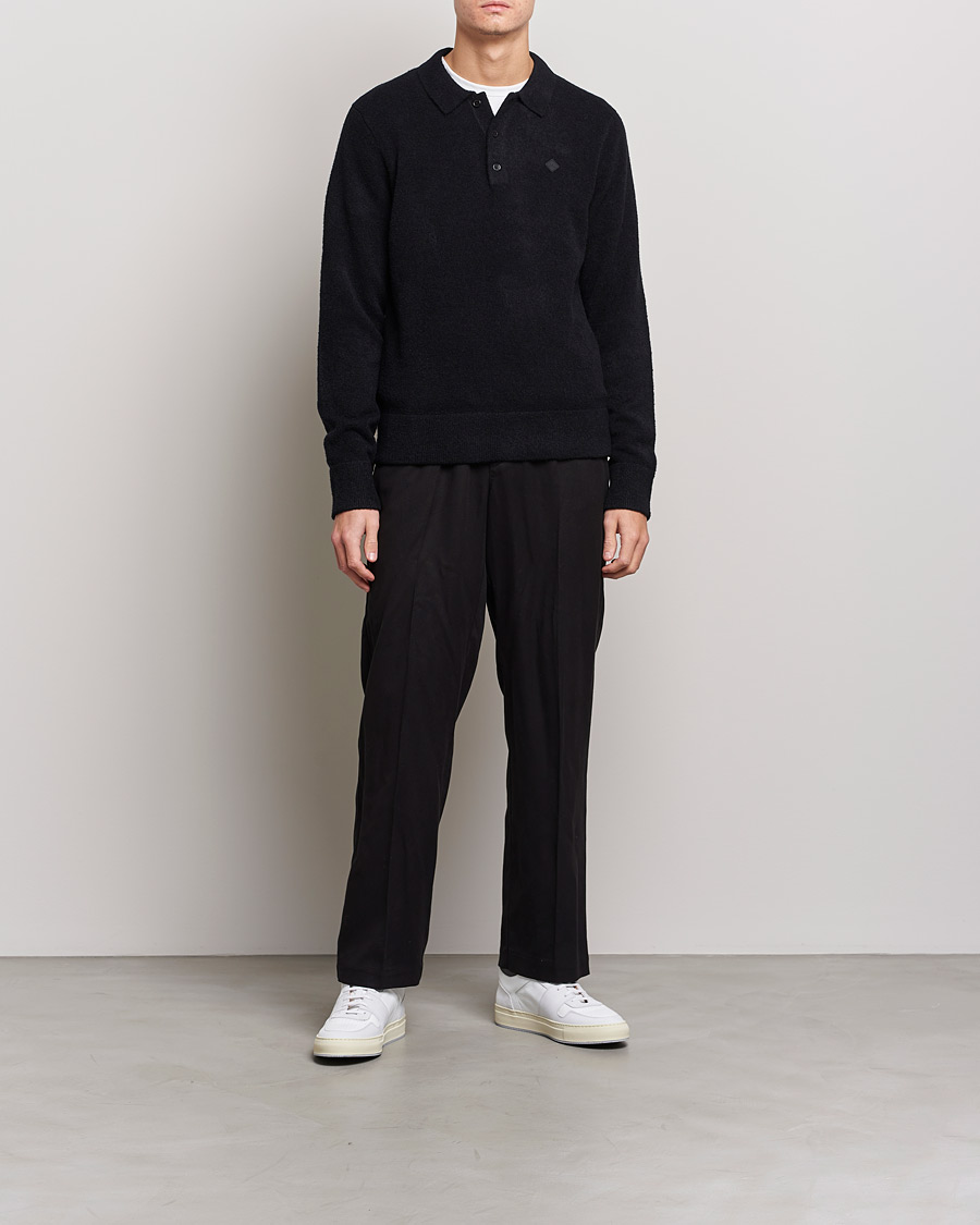Herre | Trøjer | J.Lindeberg | Yann Merino Logo PoloShirt Black