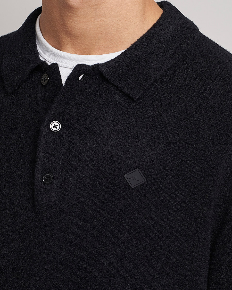 Herre | Trøjer | J.Lindeberg | Yann Merino Logo PoloShirt Black