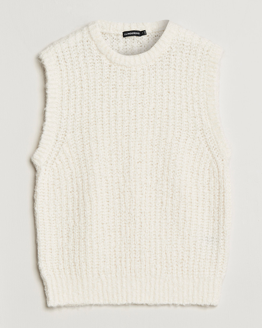 Herre | Trøjer | J.Lindeberg | Alfons Wool Slipover Cloud White