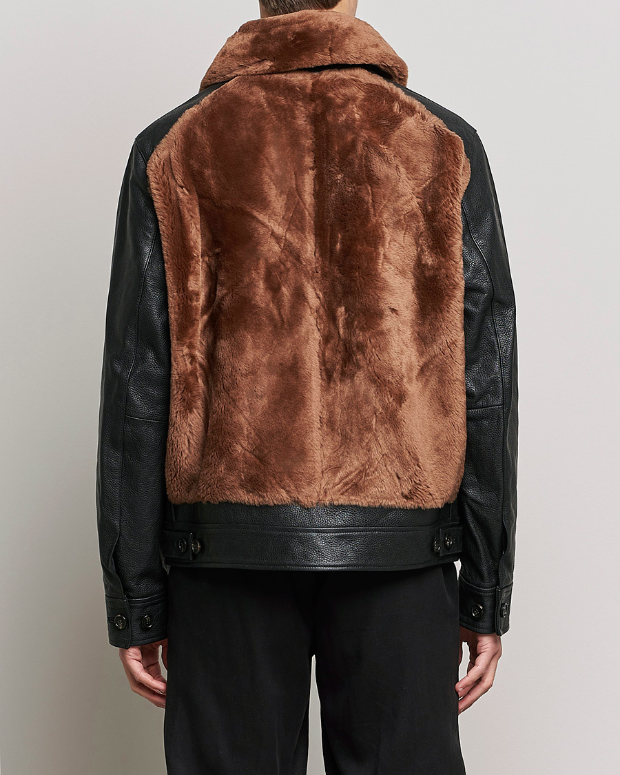 Herre | Jakker | J.Lindeberg | Grizzly Sheepskin Leather Jacket Chipmunk