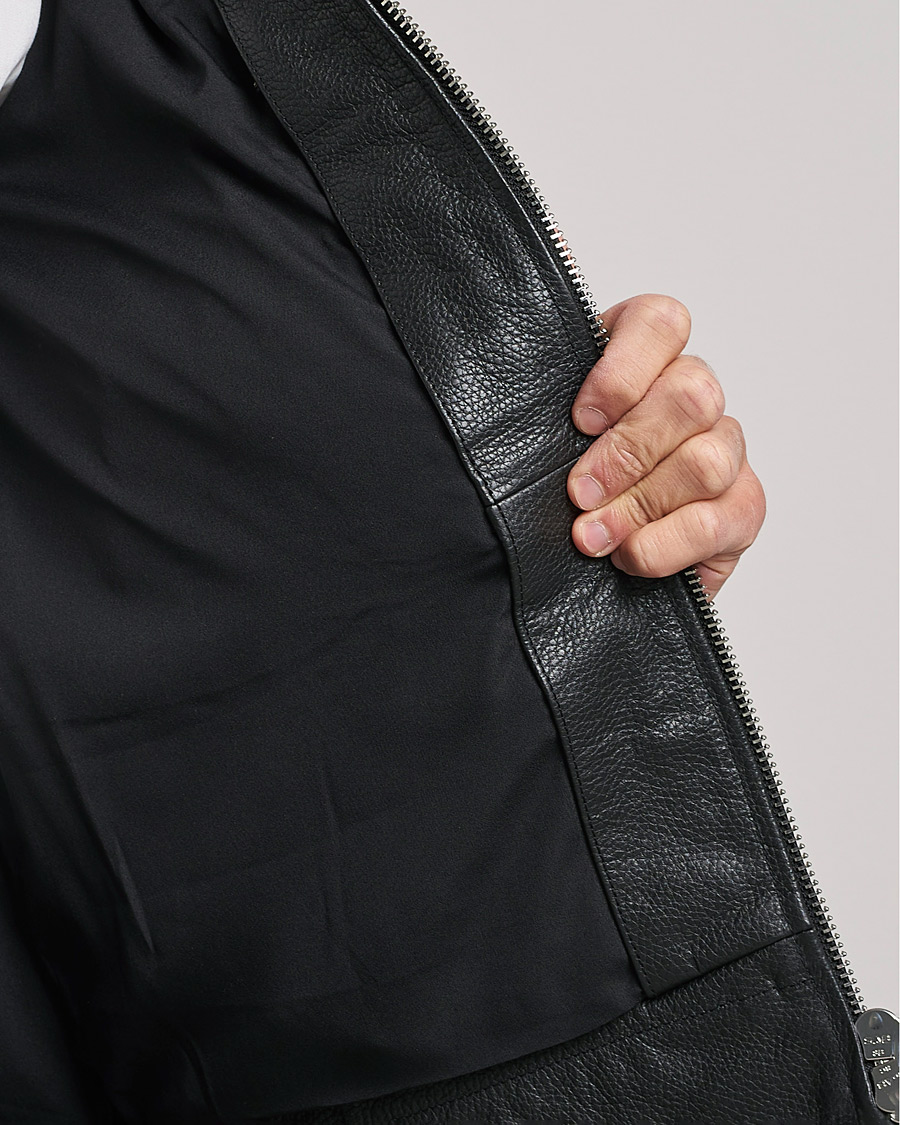 Herre | Jakker | J.Lindeberg | Grizzly Sheepskin Leather Jacket Chipmunk
