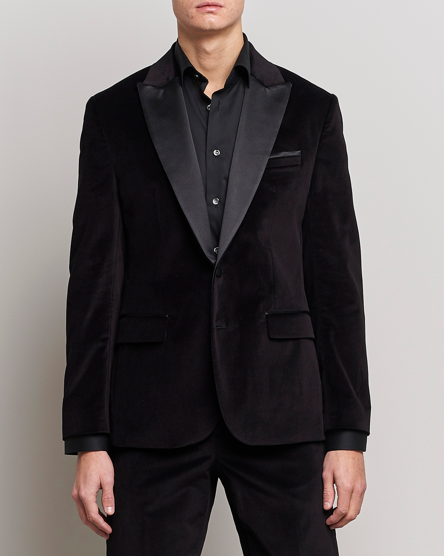 Herre | Blazere & jakker | J.Lindeberg | Lenny Velvet Blazer Black