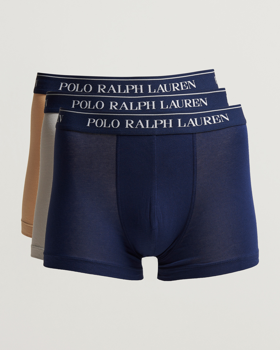 Herre | Undertøj | Polo Ralph Lauren | 3-Pack Trunk Grey/Navy/Sand