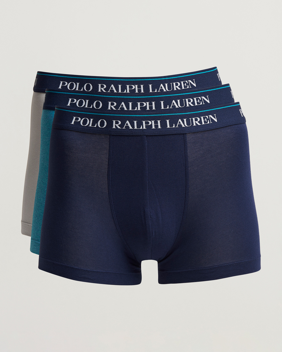 Herre | Undertøj | Polo Ralph Lauren | 3-Pack Trunk Grey/Peacock/Navy
