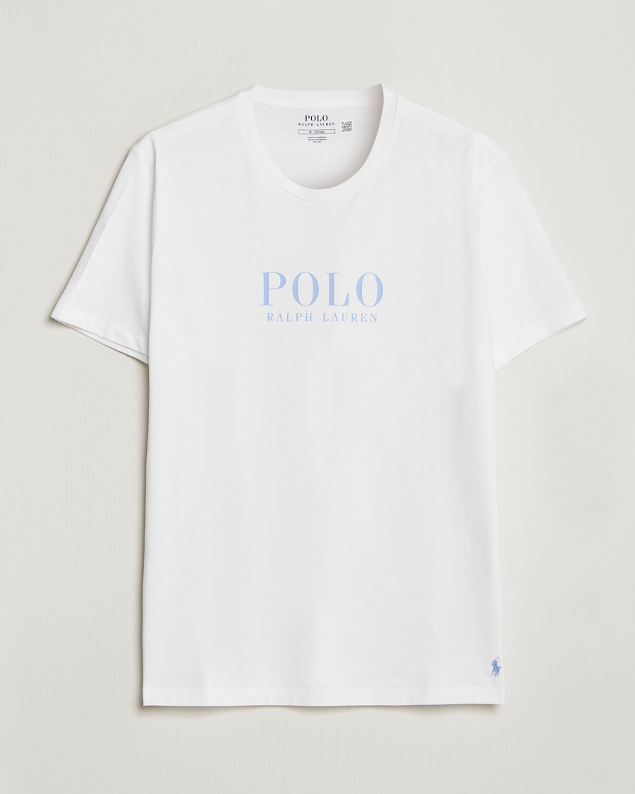 Herre | T-Shirts | Polo Ralph Lauren | Cotton Logo Crew Neck T-Shirt Austin Blue