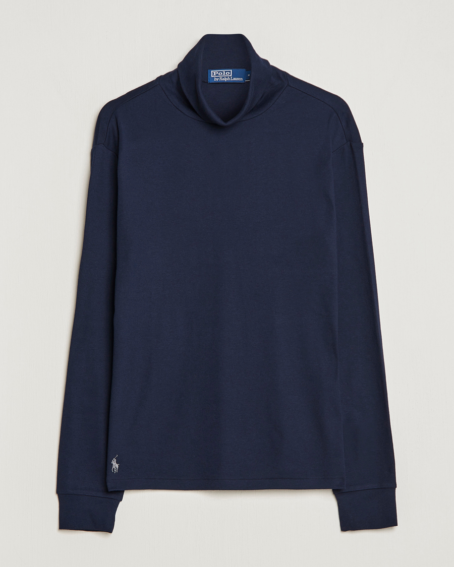 Herre | Trøjer | Polo Ralph Lauren | Rib Knitted Polo Aviator Navy