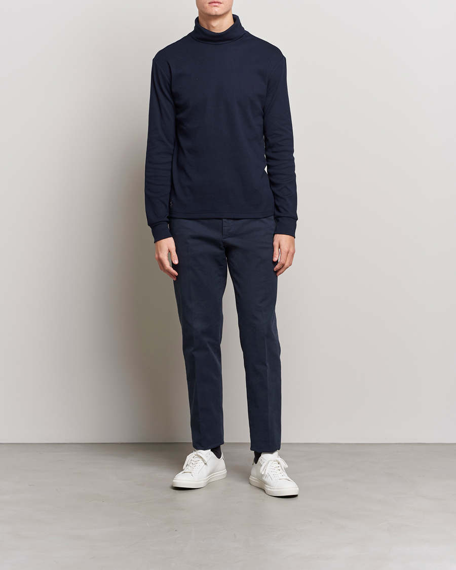 Herre | Trøjer | Polo Ralph Lauren | Rib Knitted Polo Aviator Navy